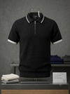 Knited polo Tshirt for men Black