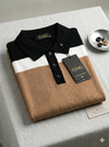 Knited polo Tshirt for men Black/Brown