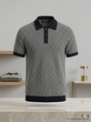 Knited polo Tshirt Navy/white