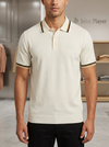 Knitted polo Tshirt for Men White