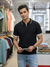 Knited polo Tshirt for men Black