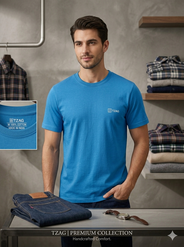 Crew Neck Tshirt Royal Blue