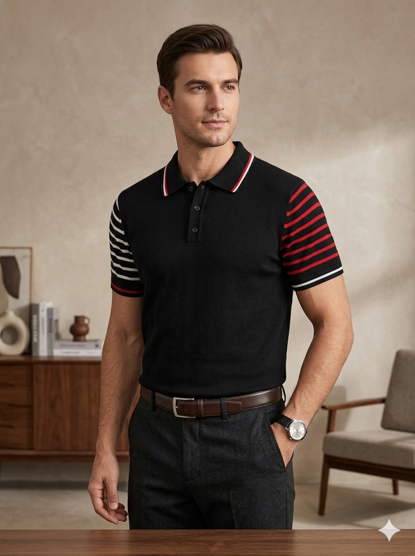 Knited polo Tshirt for men